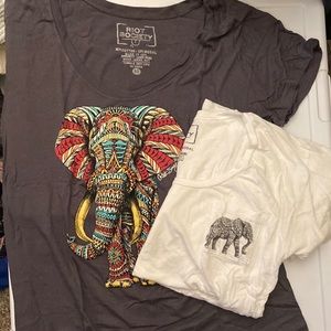 Riot Society elephant oversized shirt bundle